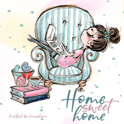 'Cover von Home Sweet Home – Malbuch für Erwachsene'-Cover