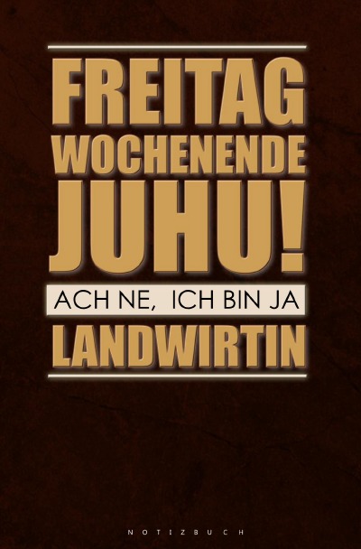 'Cover von Notizbuch für Landwirte'-Cover