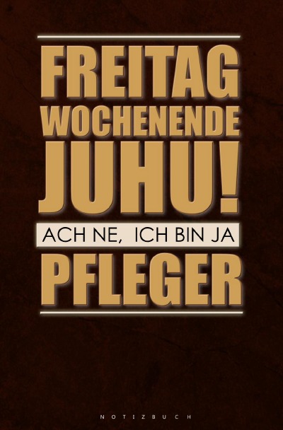 'Cover von Notizbuch für Pfleger'-Cover