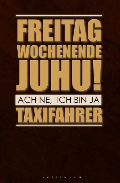 'Cover von Notizbuch für Taxifahrer'-Cover