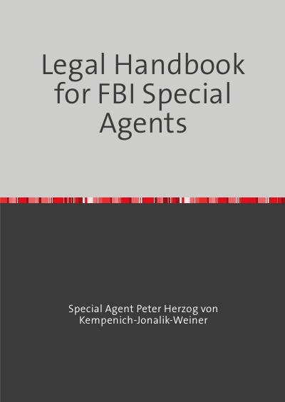 'Cover von Legal Handbook for FBI Special Agents'-Cover