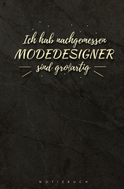 'Cover von Notizbuch für Modedesigner'-Cover