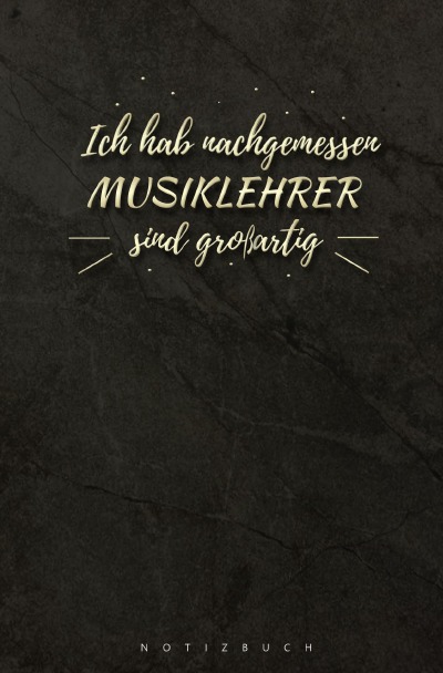 'Cover von Notizbuch für Musiklehrer'-Cover