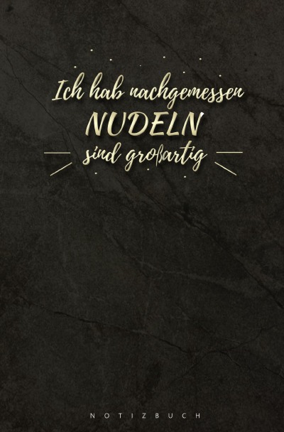 'Cover von Notizbuch Nudeln'-Cover