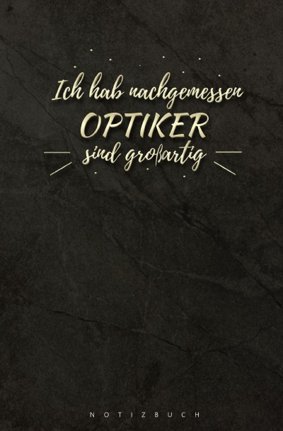 'Cover von Notizbuch für Optiker'-Cover