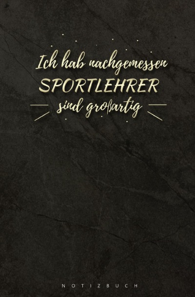 'Cover von Notizbuch für Sportlehrer'-Cover