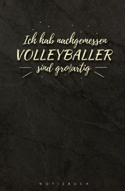 'Cover von Notizbuch für Volleyballer'-Cover