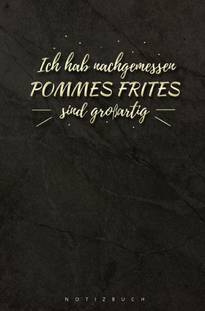 'Cover von Notizbuch Pommes Frites'-Cover