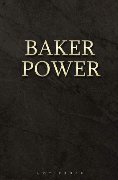 'Cover von Notizbuch baker power / Bäcker'-Cover