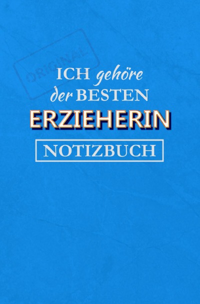 'Cover von Notizbuch für eine Erzieherin'-Cover