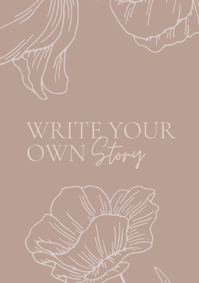 'Cover von Notizbuch, Bullet Journal, Journal, Planer, Tagebuch „Write your own Story“'-Cover