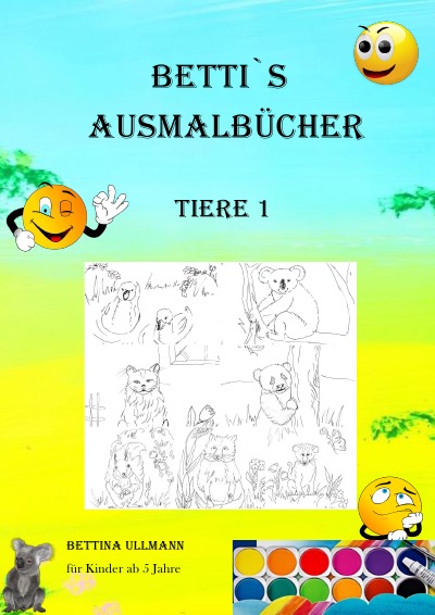 'Cover von betti`s Ausmalbücher Tiere 1'-Cover