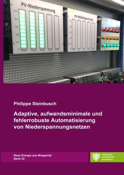 'Cover von Adaptive, aufwandsminimale und fehlerrobuste Automatisierung von Niederspannungsnetzen'-Cover