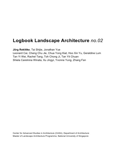 'Cover von Logbook Landscape Architecture no.02'-Cover