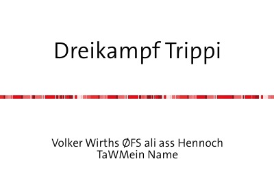 'Cover von Dreikampf Trippy'-Cover