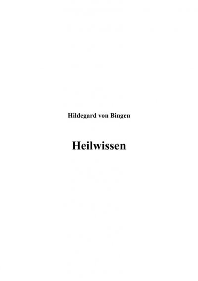 'Cover von Heilwissen'-Cover