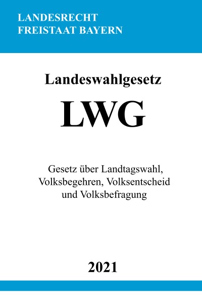 'Cover von Landeswahlgesetz (LWG)'-Cover