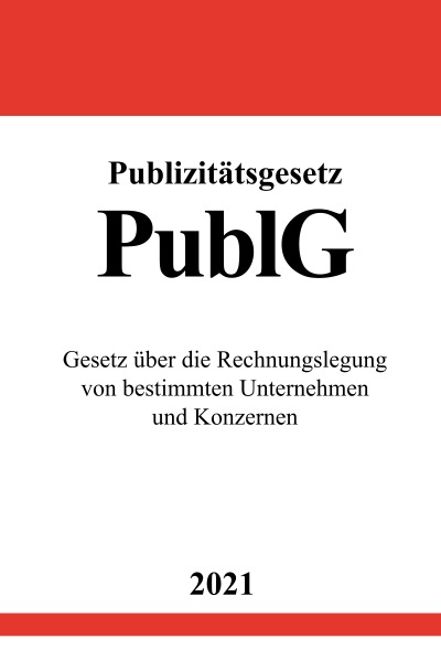 'Cover von Publizitätsgesetz (PublG)'-Cover