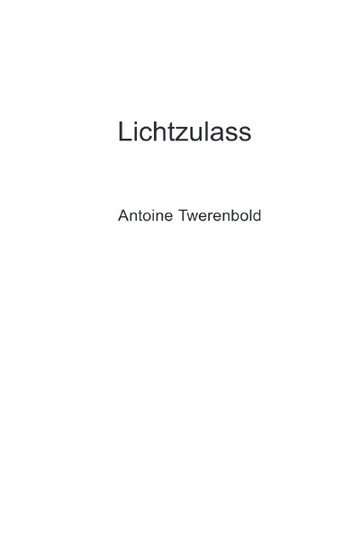 'Cover von Lichtzulass'-Cover