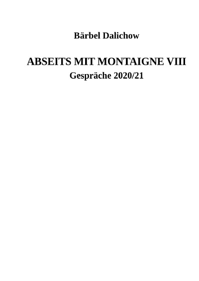 'Cover von Abseits mit Montaigne VIII'-Cover