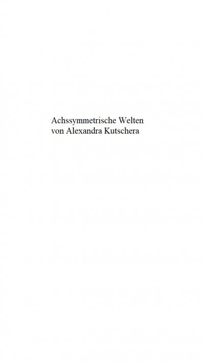 'Cover von Achssymmetrische Welten'-Cover