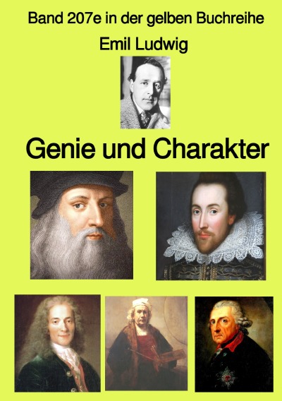 'Cover von Genie und Charakter – Band 207e in der gelben Buchreihe – bei Jürgen Ruszkowski'-Cover