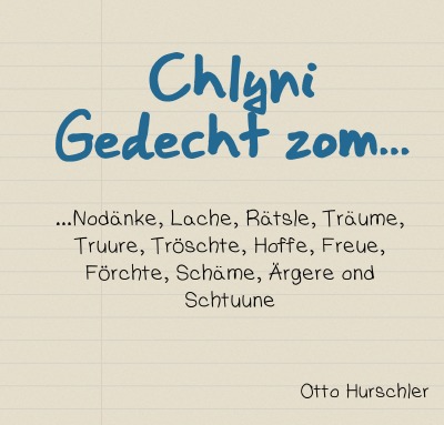 'Cover von Chlyni Gedecht zom…'-Cover