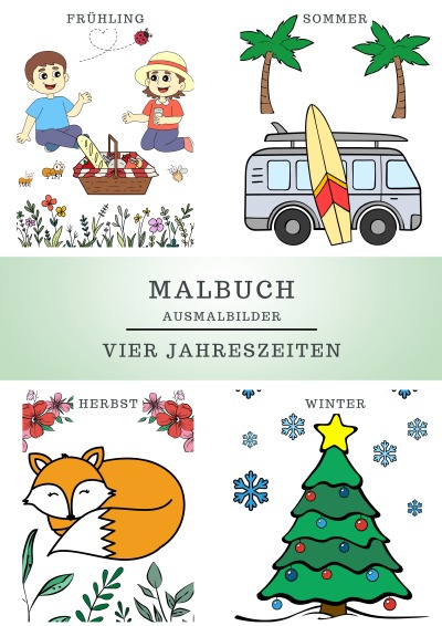 'Cover von Malbuch Ausmalbilder – Vier Jahreszeiten'-Cover