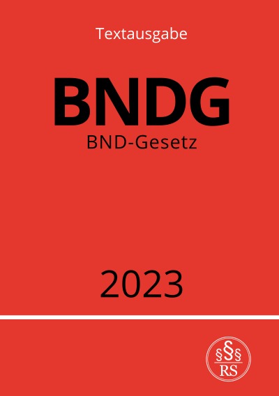 'Cover von BND-Gesetz – BNDG'-Cover