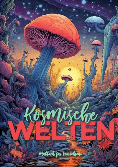 'Cover von Kosmische Welten Malbuch für Erwachsene Graustufen'-Cover