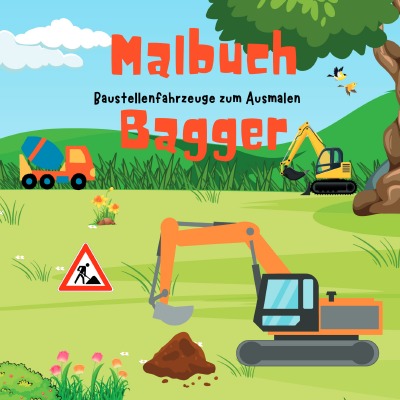 'Cover von Malbuch Bagger'-Cover