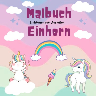 'Cover von Malbuch Einhorn'-Cover