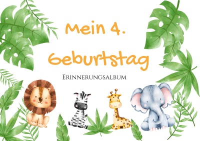 'Cover von 4. Geburtstag – Erinnerungsalbum'-Cover