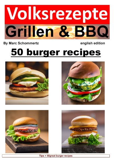 'Cover von Volksrezepte Grillen & BBQ – 50 Burger Recipes'-Cover