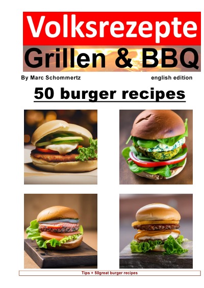 'Cover von Volksrezepte Grillen & BBQ – 50 Burger Recipes'-Cover