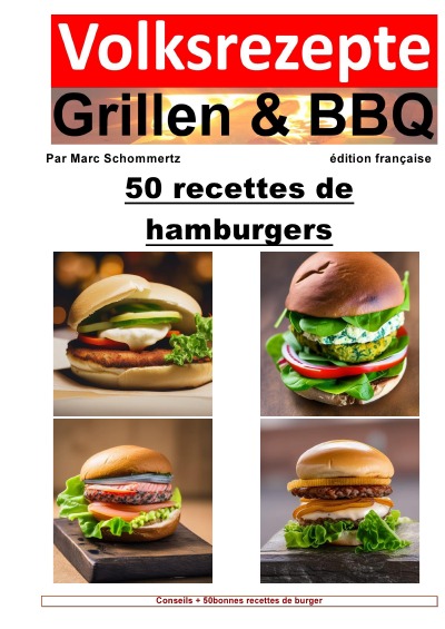 'Cover von Recettes folkloriques de grillades et de barbecue – 50 recettes de burger'-Cover