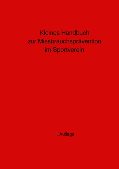 'Cover von Kleines Handbuch zur Missbrauchsprävention im Sportverein'-Cover