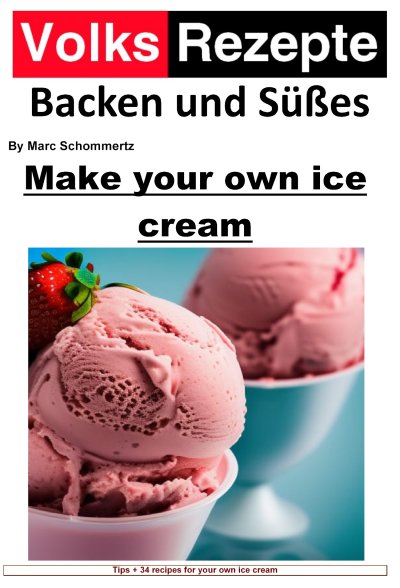 'Cover von Folk recipes baking and sweets – Make your own ice cream'-Cover