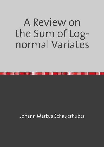 'Cover von A Review on the Sum of Log-normal Variates'-Cover