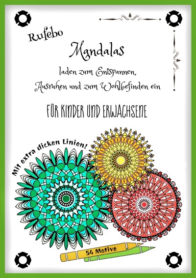 'Cover von Mandalas laden zum Entspannen, Ausruhen und zum Wohlbefinden ein'-Cover