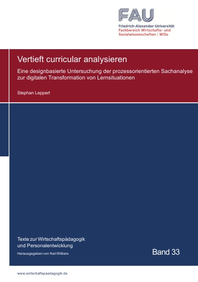 'Cover von Vertieft curricular analysieren'-Cover