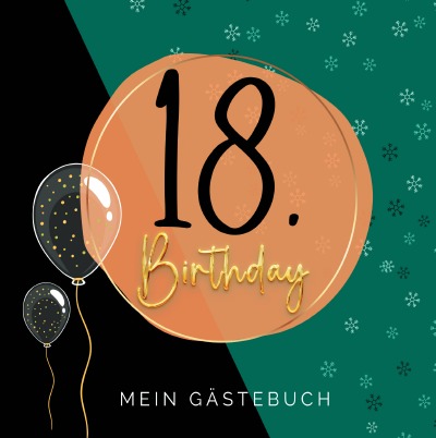 'Cover von 18. Geburtstag- Premium Gästebuch Blanko'-Cover