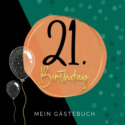 'Cover von 21. Geburtstag- Premium Gästebuch Blanko'-Cover