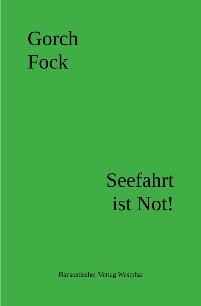 'Cover von Seefahrt ist Not!'-Cover