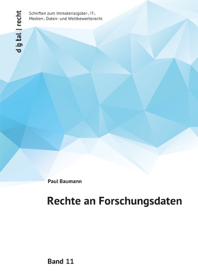 'Cover von Rechte an Forschungsdaten'-Cover