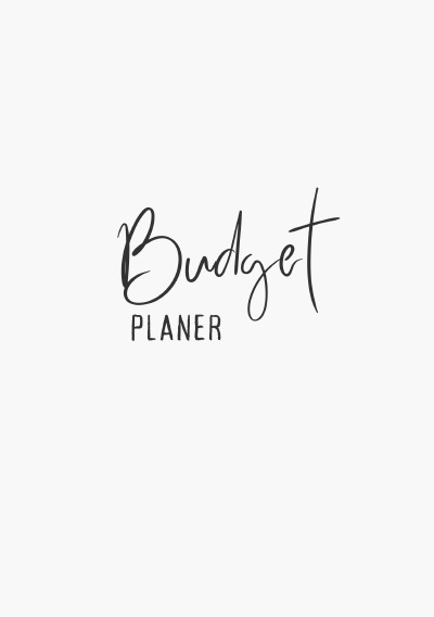 'Cover von Budget Planer Weiß Minimalistisch'-Cover