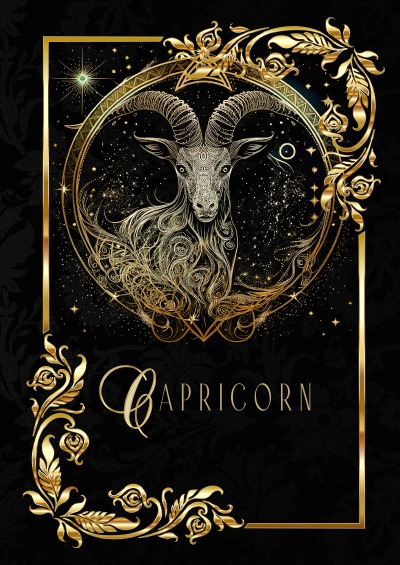 'Cover von Zodiac Capricorn Notebook'-Cover