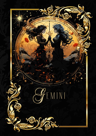 'Cover von Zodiac Gemini Notebook'-Cover