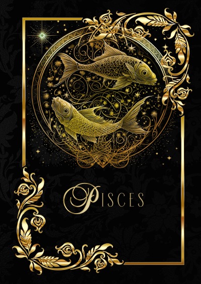 'Cover von Zodiac Pisces Notebook'-Cover