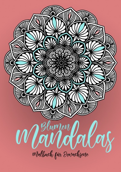 'Cover von Blumen Mandalas Malbuch für Erwachsene'-Cover